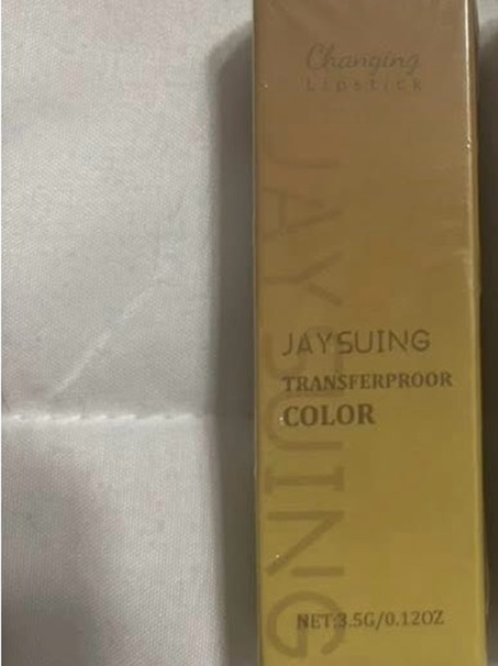 JAYSUING Transferproof Color Lipstick - Gold Packaging